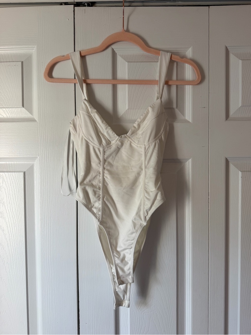 Princess Polly Ivory Structured Bust One-Piece Bodysuit